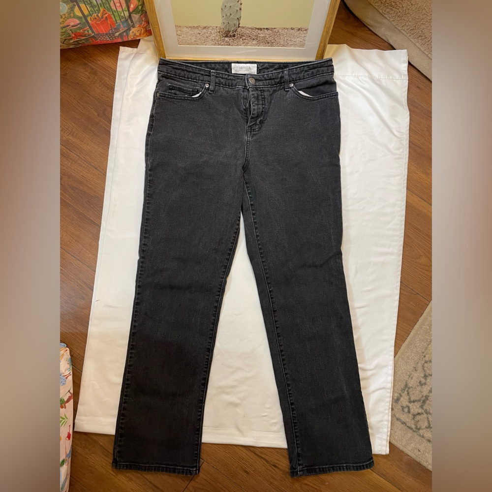 Sonoma size 14 short black straight leg jeans